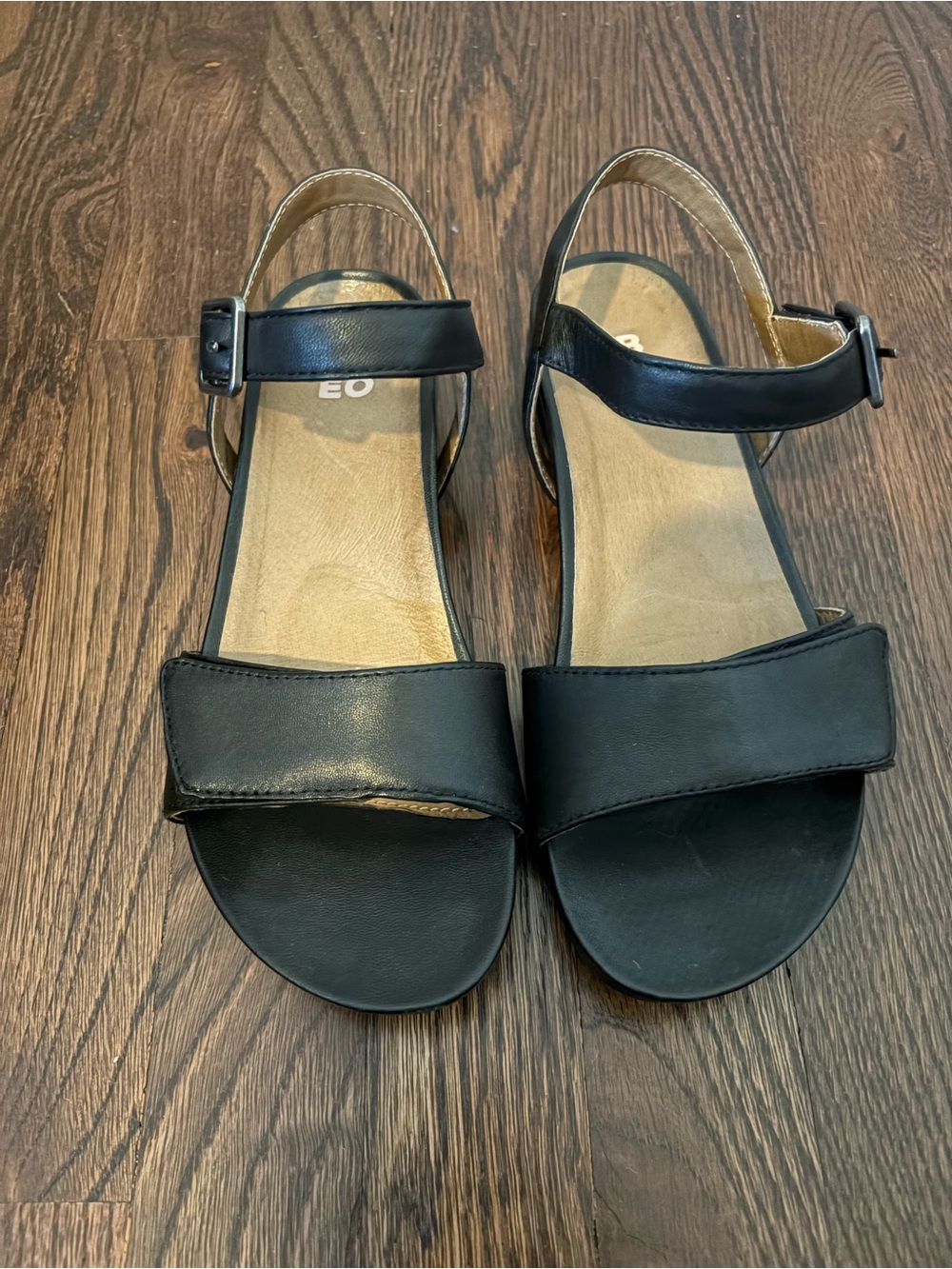 Abeo Britta sandal in black leather